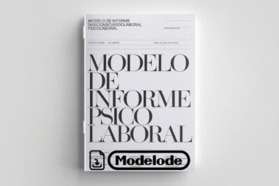 Modelo de informe psicolaboral en Word
